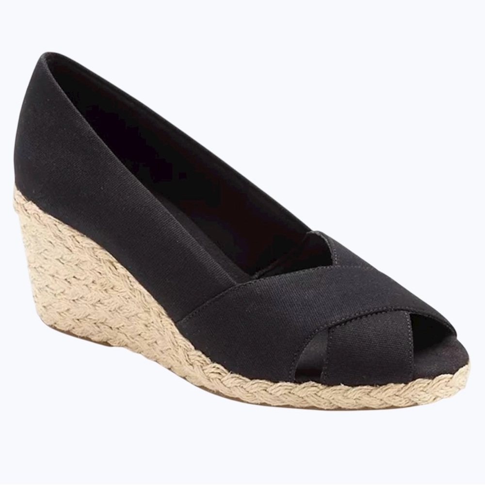 Chaps Espadrille Wedges Size 9